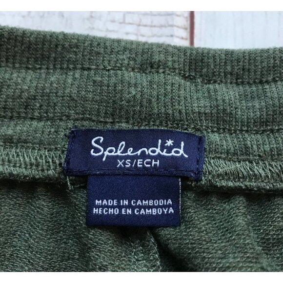 Splendid Green Camo Trim Joggers Size X-Small - Picture 7 of 9